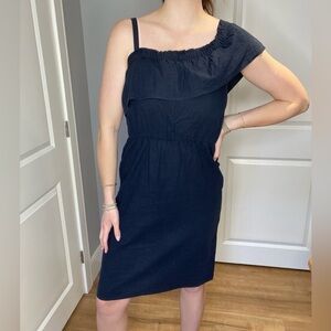 Joe Fresh Navy Asymmetrical Dress